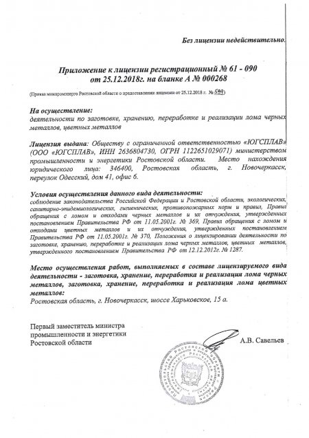 лицензия по осуществлению образовательной деятельности